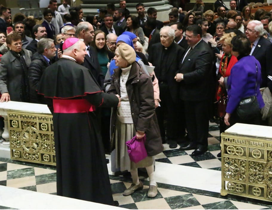 Sister Mary Joy meets Philadelphia’s new Archbishop